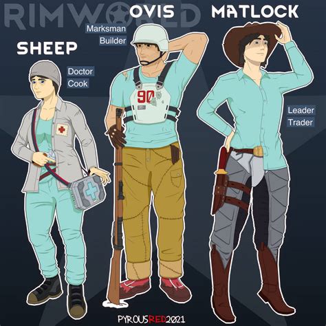 First Three (Rimworld Fanart) by PyrousRed on DeviantArt