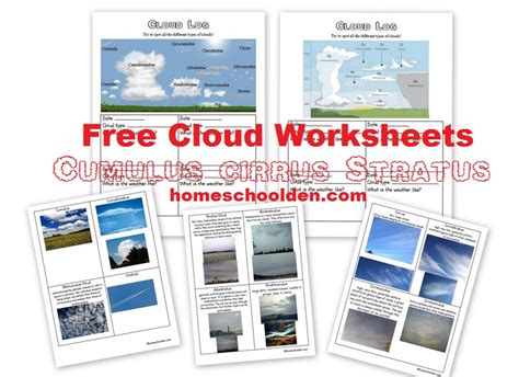 Free Cloud Worksheets - Homeschool Den