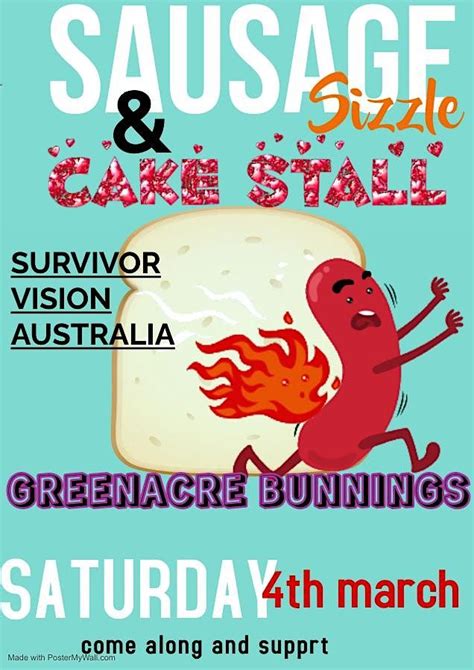 Fundraiser Sausage Sizzle & Cake Stall GREENACRE BUNNINGS, Bunnings Greenacre, 4 March 2023 ...