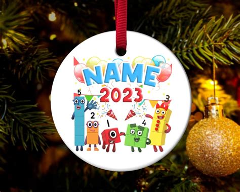 Personalized Numberblocks Ornament, Numberblocks Christmas Ornament – Centdeux Dore