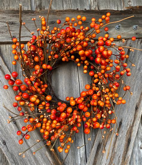 Autumn Wreath, Berry Wreath, Natural Wreath, Farmhouse Wreath, Fall Wreath