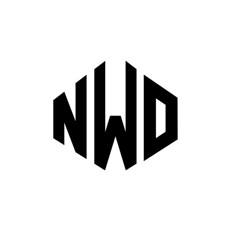 NWO letter logo design with polygon shape. NWO polygon and cube shape logo design. NWO hexagon ...