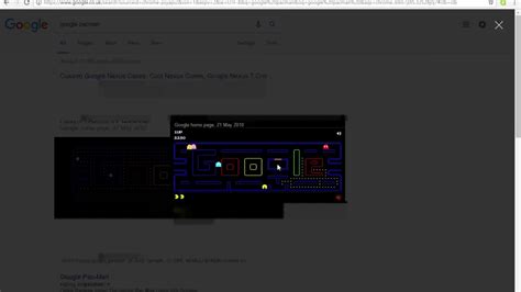 NEW GOOGLE EASTER EGG (PACMAN) !!!!!!!!!! - YouTube