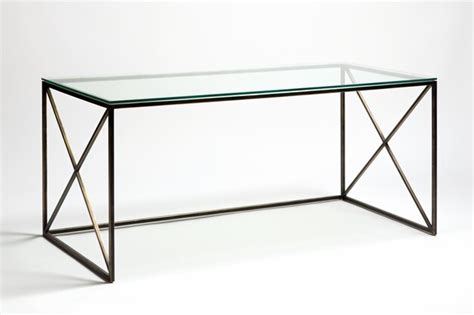 Premium AI Image | a glass table with a metal frame and a glass top