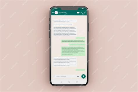 Premium PSD | Whatsapp mobile interface mockup template