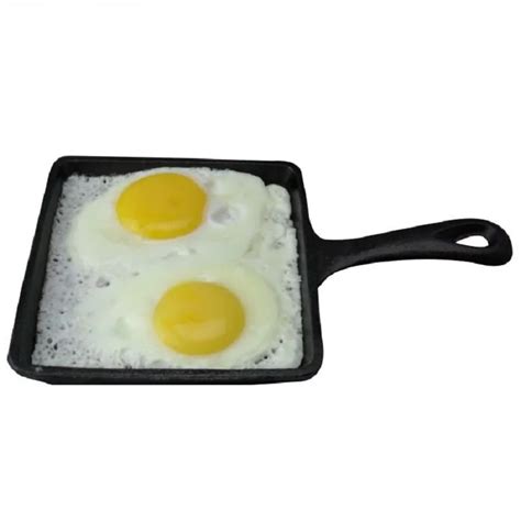 High quality 14CM Flat bottom real cast iron fried eggs new fashioned manual no coating pan ...