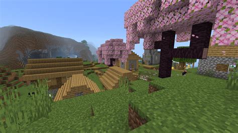 Cherry Blossom Villages?? : r/Minecraft