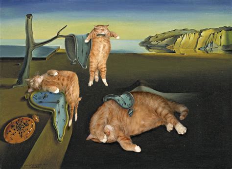 Salvador Dali, The Persistence of Cat’s Memory - FatCatArt