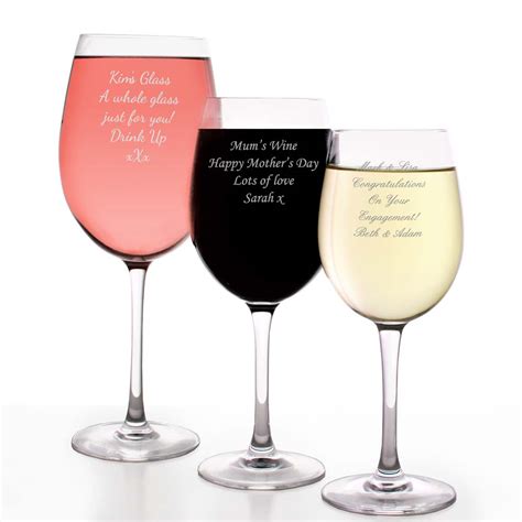 Personalised Wine Glass, Personalise A Wine Glass With Any Message Or Logo