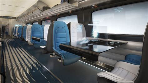 The futuristic luxury interiors of the British Bullet Train