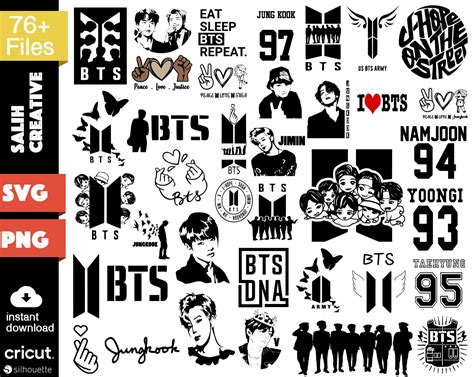 Buy BTS Svg Bundle Bts Png Kpop Svg Files for Cricut Bt21 Svg Online in India - Etsy