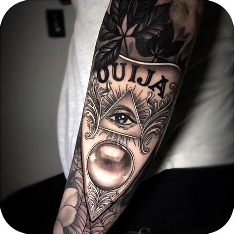 ouija board piece tattoo - fordtransitcargovandimensions