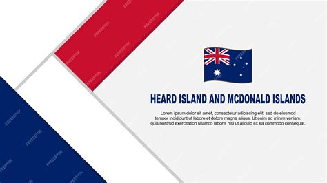 Premium Vector | Heard island and mcdonald islands flag abstract ...