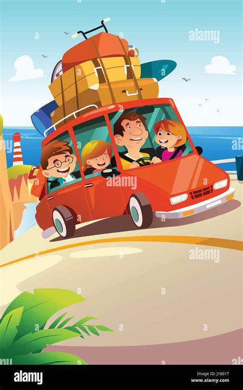 Parents daughter luggage Stock Vector Images - Alamy