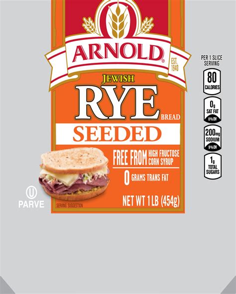Arnold®, Jewish Rye Bread, Seeded - SmartLabel™