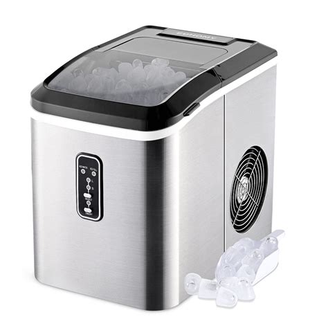 EUHOMY Ice Maker Machine Countertop, 27 lbs in 24 Hours, 9 Cubes Ready ...