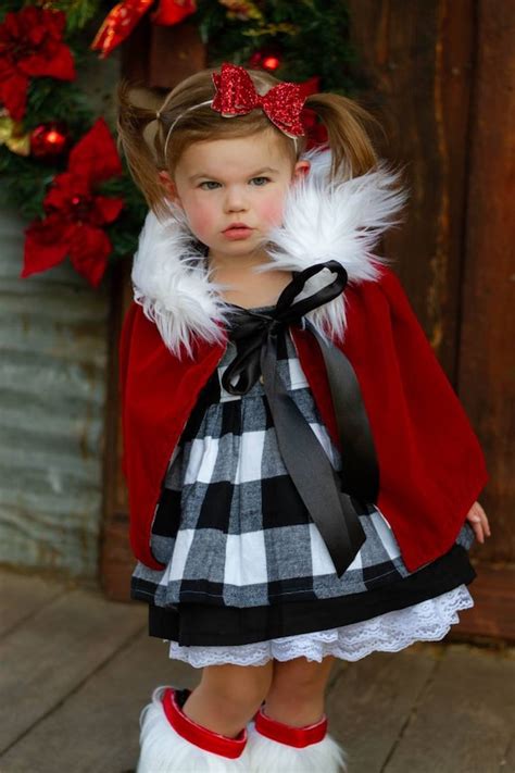 Cindy Lou Bundle Girl's Christmas outfit buffalo plaid | Etsy