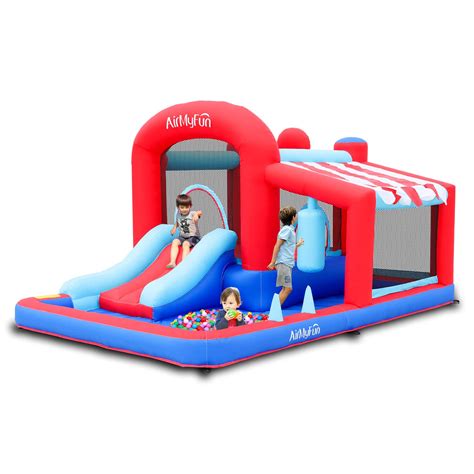 AirMyFun Inflatable Bounce House with Slide, Jumping Castle with Blower,Children Outdoor ...