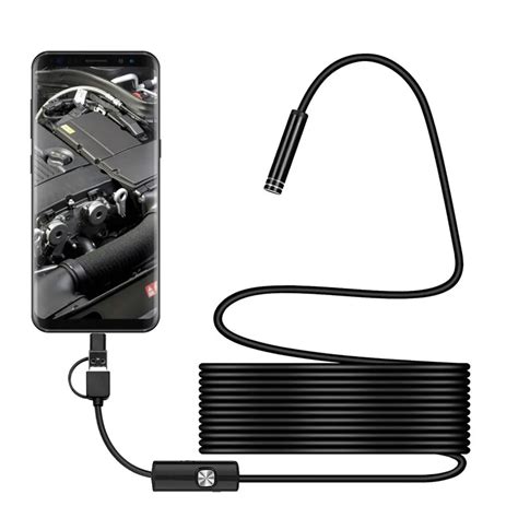 3in1 Waterproof Endoscope Camera Android 720P Borescope Camera Endoscopio USB Type C Endoscope 5 ...