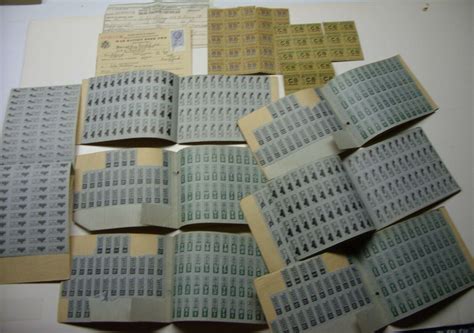 World War 2 WW2 Ration Stamps 7 Books Large Lot Fuel Flour Tanks Guns Planes | #4549644637