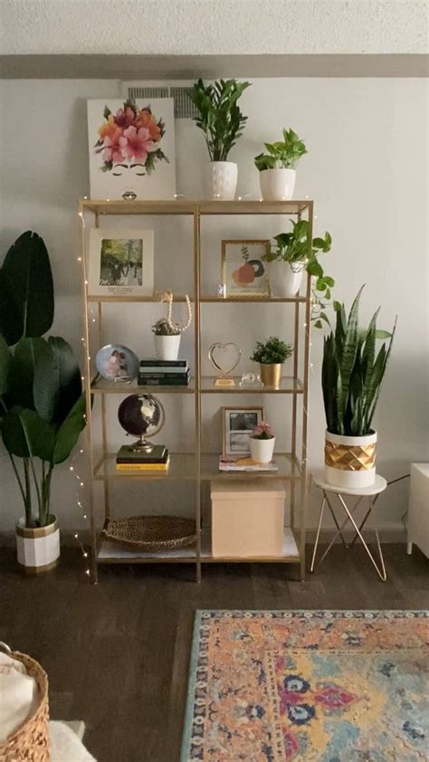 DIY Gold Bookshelf - Stylish Home Decor Idea