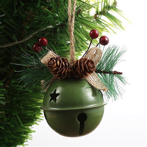 PersonalhomeD Christmas Bell Hanging Pendant Jingle Bell Painted Bells ...