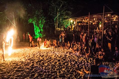 Koh Rong Nightlife at Tui Beach | Police Beach