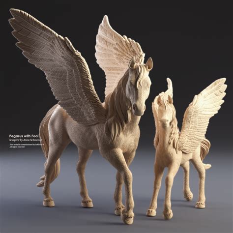 Pegasus Toy Model sculpted in ZBrush for Schleich GmbH