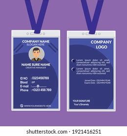 Vektor Stok Corporate Id Card Template Vector (Tanpa Royalti) 1921416251 | Shutterstock