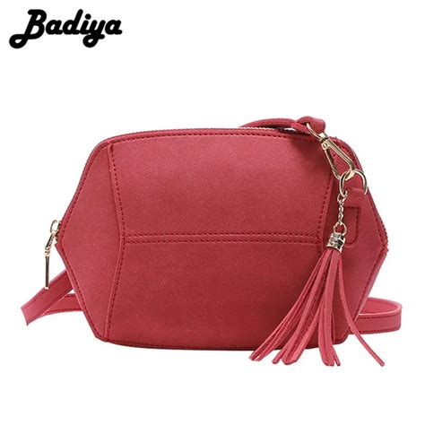 Aliexpress.com : Buy Fashion Women Solid Color Shoulder Bags Nubuck Leather Messenger Bag Zipper ...