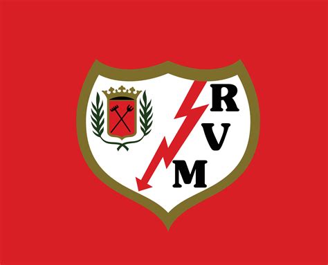 Rayo Vallecano Club Logo Symbol La Liga Spain Football Abstract Design Vector Illustration With ...