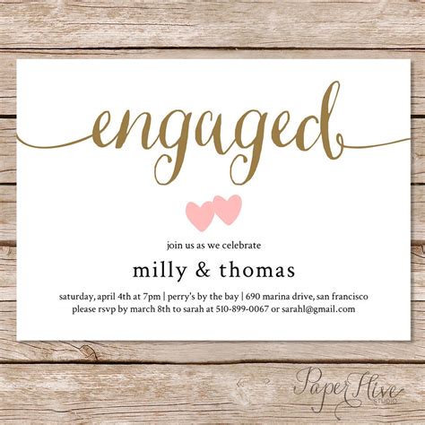 Engagement party invitation / Engagement Party Invite by paperhive