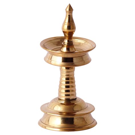 Buy Akshata Bras Diya / nilavilakku / Pooja Diya / Kerala lamp / Deepak ...