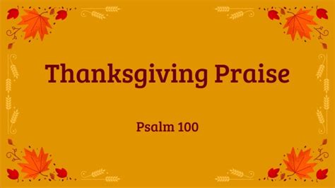 Thanksgiving Praise - Logos Sermons