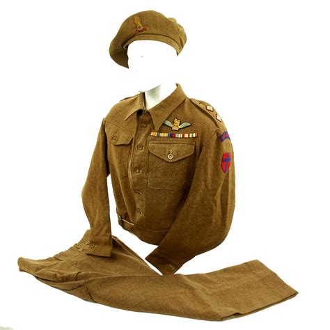 Original British WWII Royal Artillery Lieutenant Battledress Uniform S ...