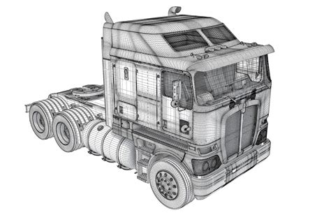 Generic Semi Truck 3D - TurboSquid 2149133