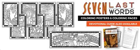 Seven Last Words of Jesus Coloring Posters – Sayings of Jesus – Lent