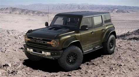 2024 Ford Bronco Raptor Gets New Shelter Green Color