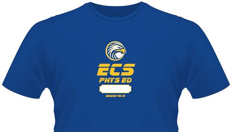 PE uniform shirt | Evansville Christian School Spirit Wear