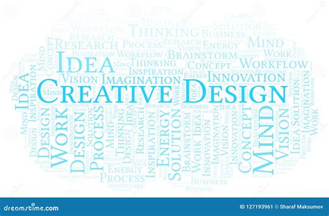 Creative Design Word Cloud, Made with Text only. Stock Illustration ...