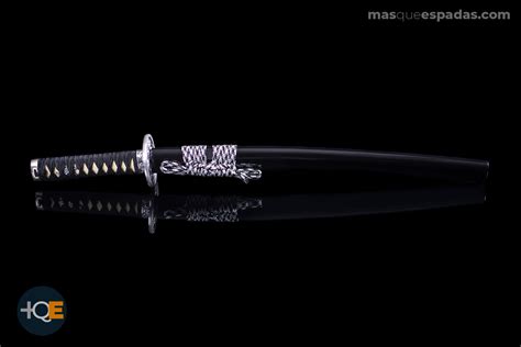 WAKIZASHI with black wood sheath - +queespadas