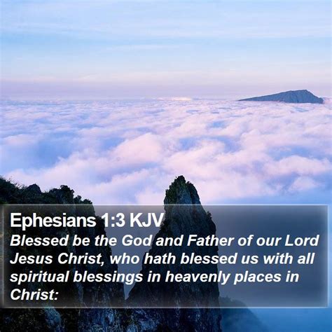 Ephesians 1:3 KJV Bible Verse Images