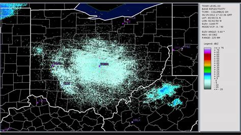 terminal Doppler Weather Radar TCMH Columbus Ohio - YouTube