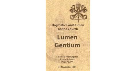 Lumen Gentium: Light of Nations by Second Vatican Council