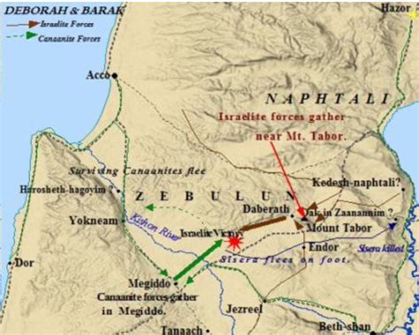 Deborah And Barak Map