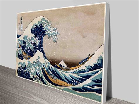 The Great Wave off Kanagawa Canvas Wall Print by Katsushika Hokusai