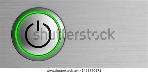 Button Power Start Symbol Technology Push Stock Illustration 1435790171