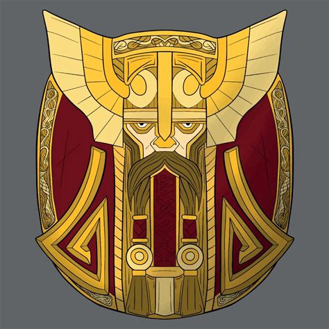 Illustration of dwarf shield vector 16469072 Vector Art at Vecteezy