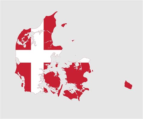 Map and flag of Denmark 6688753 Vector Art at Vecteezy