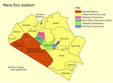 Map of Masai Mara National Reserve | Masai Mara Safari